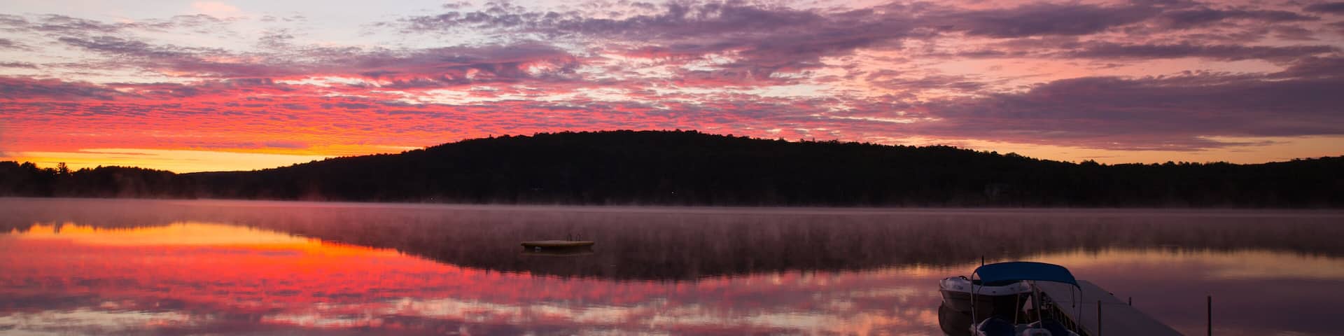 Sunrise over Lake St. Peter
