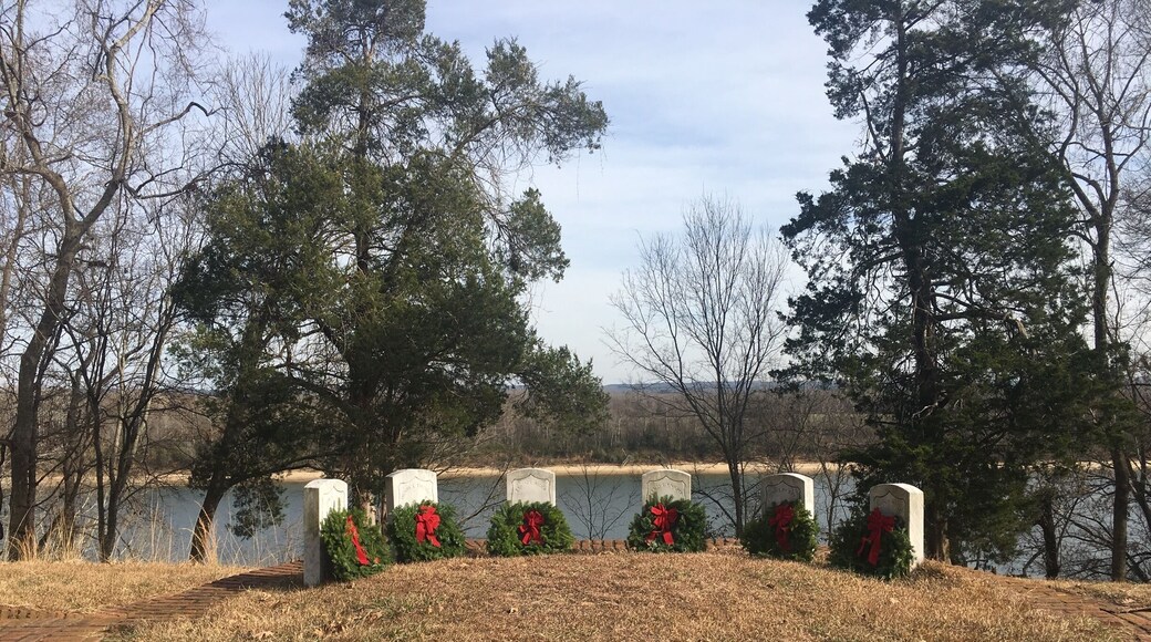 Wreaths on the graves at Shiloh!