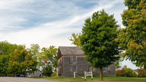 Old Hay Bay Church, a National Historic Site of Canada, is located in Adolphustown, Ontario