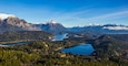 View on the lake Nahuel Huapi near Bariloche, Argentina, from Cerro Campanario