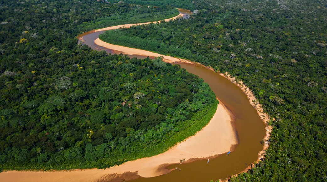 Navigating the Heath River, a natural border between Peru and Bolivia, a biodiverse place filled with pristine forests