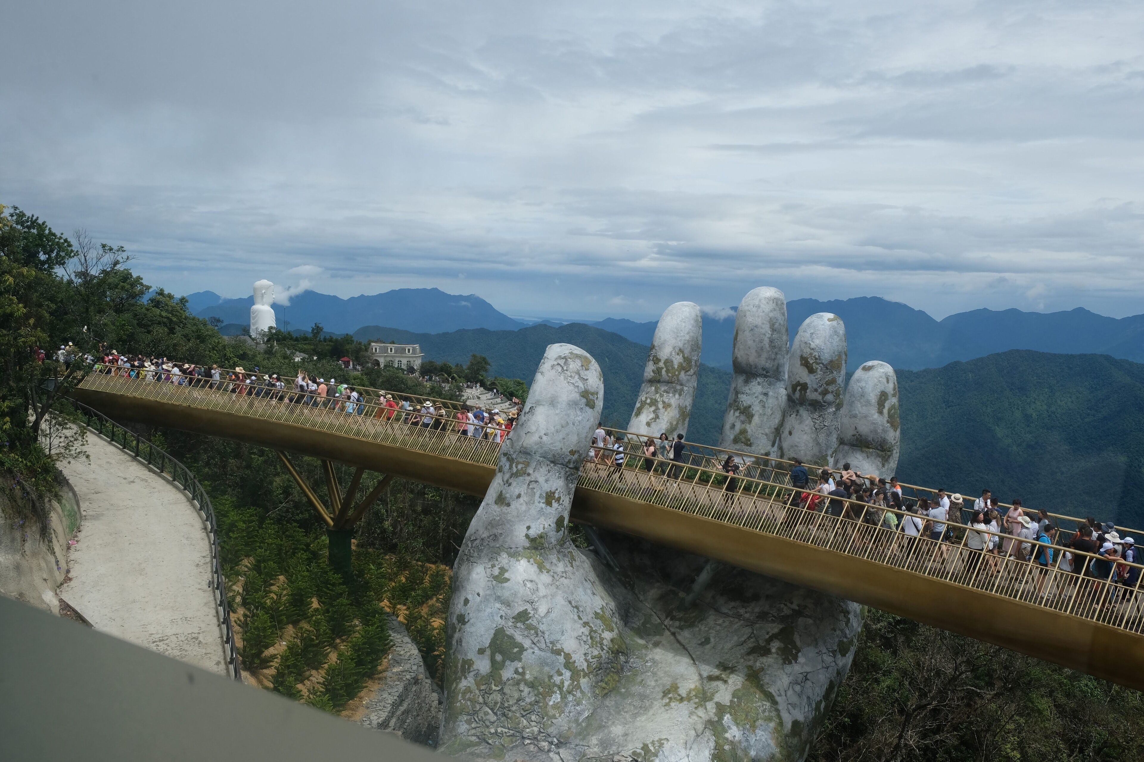 The Golden Bridge outside of Da Nang Vietnam.