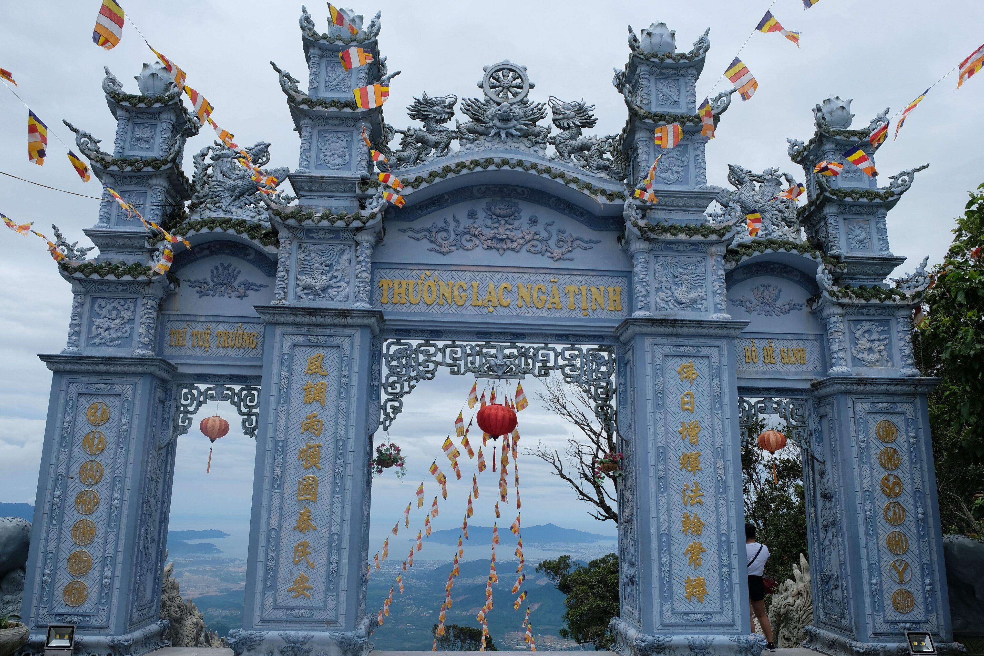 Close to the Ba Na Hills with a beautiful view downward to the city of Da Nang.