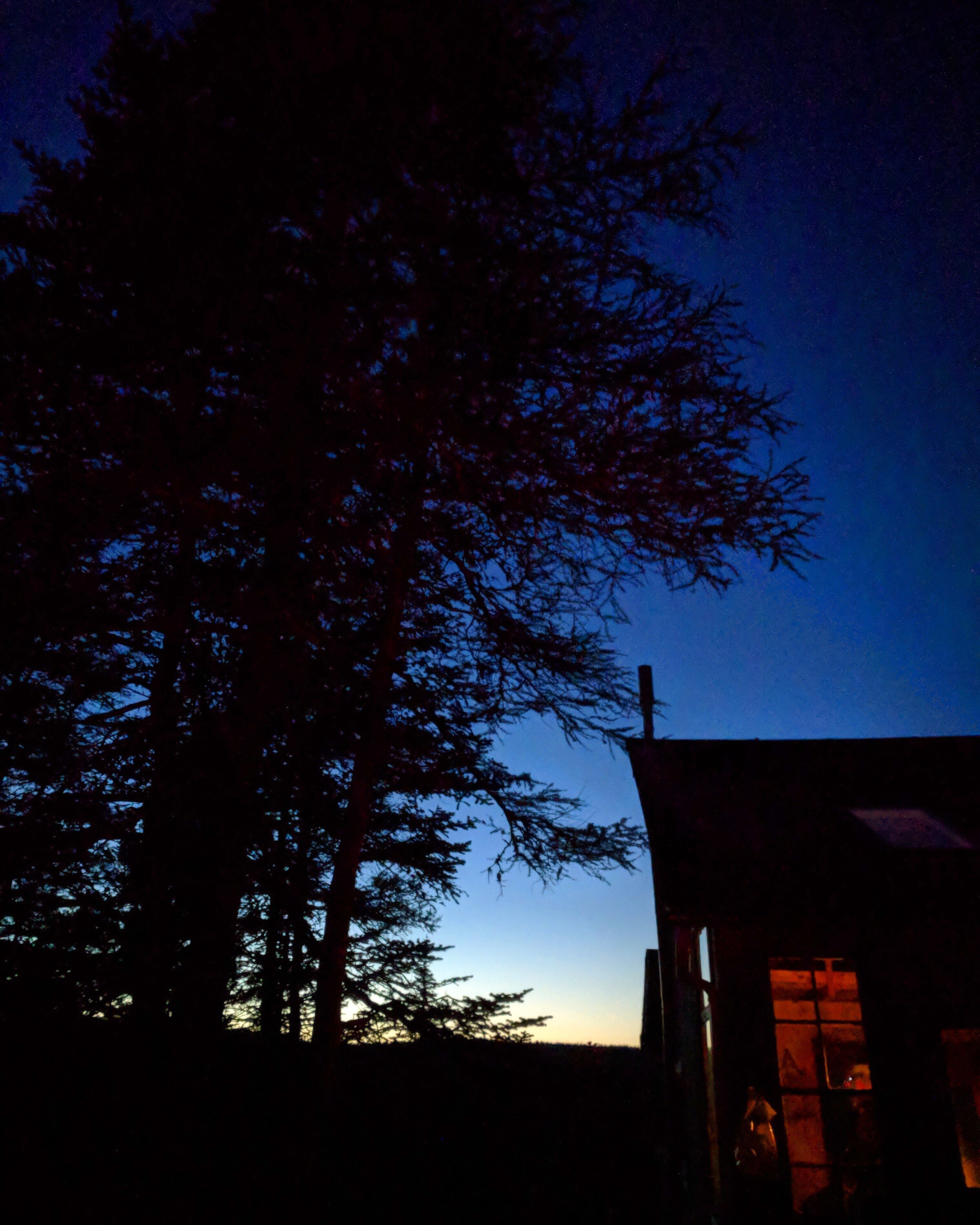 Sunset cabin views in Tors Cove. #staycation #baycation