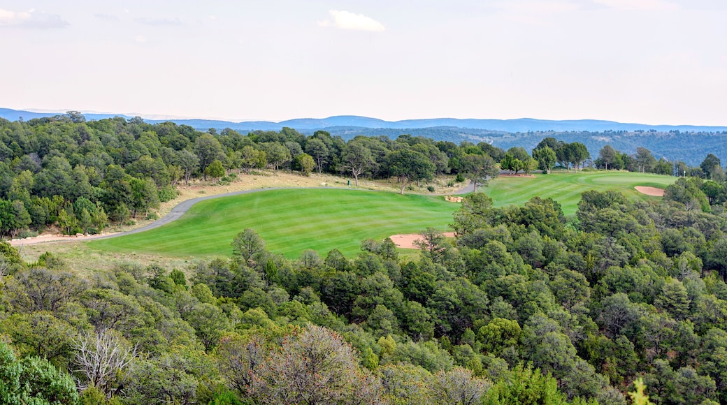 Daylight aerial view to golf club in Ruidoso, New Mexico, United states of America.