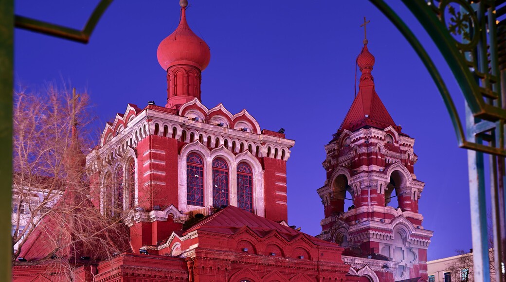 The Eastern Orthodox S. Alexeevsky church in Harbin China.