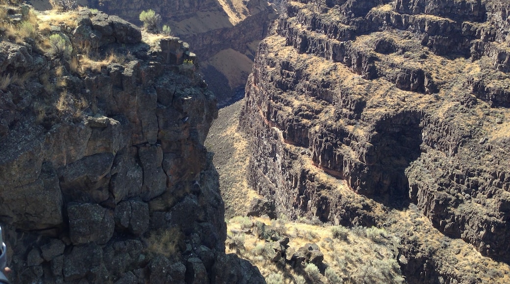 Exploring Bruneau Canyon Overlook in Idaho.