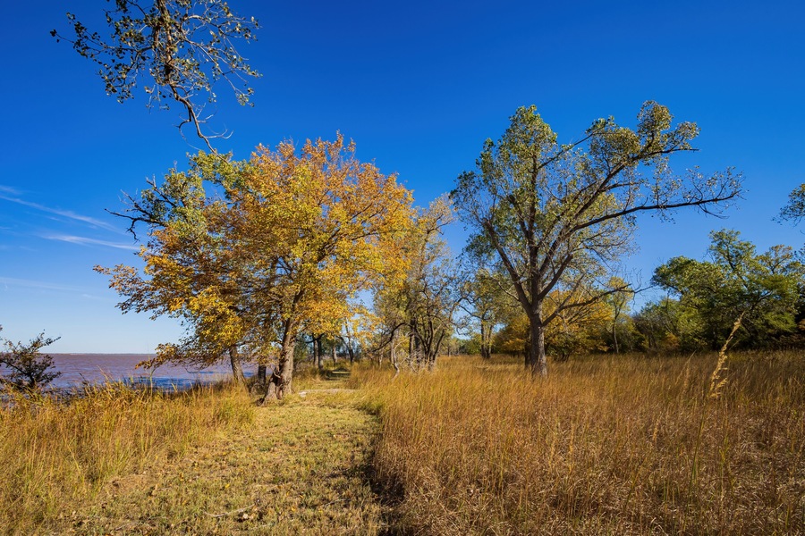 Autumn landscape of the Jet Recreation Nature Trail