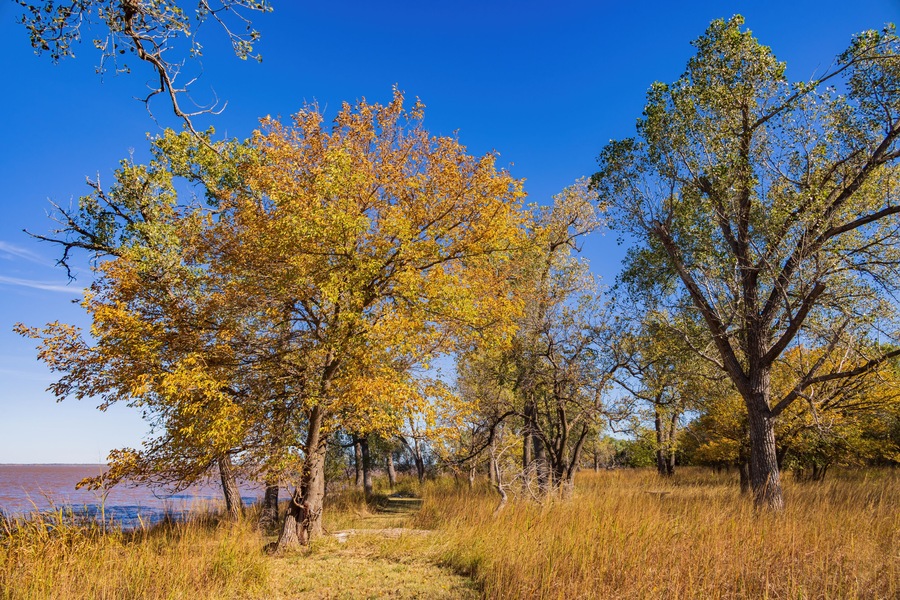 Autumn landscape of the Jet Recreation Nature Trail