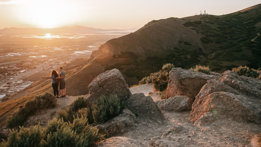 Ensign Peak Nature Park featuring views, tranquil scenes and landscape views