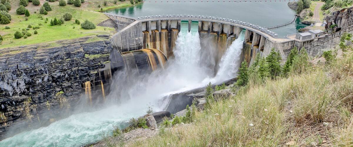 Viewpoint at Kerr Dam in Montana.