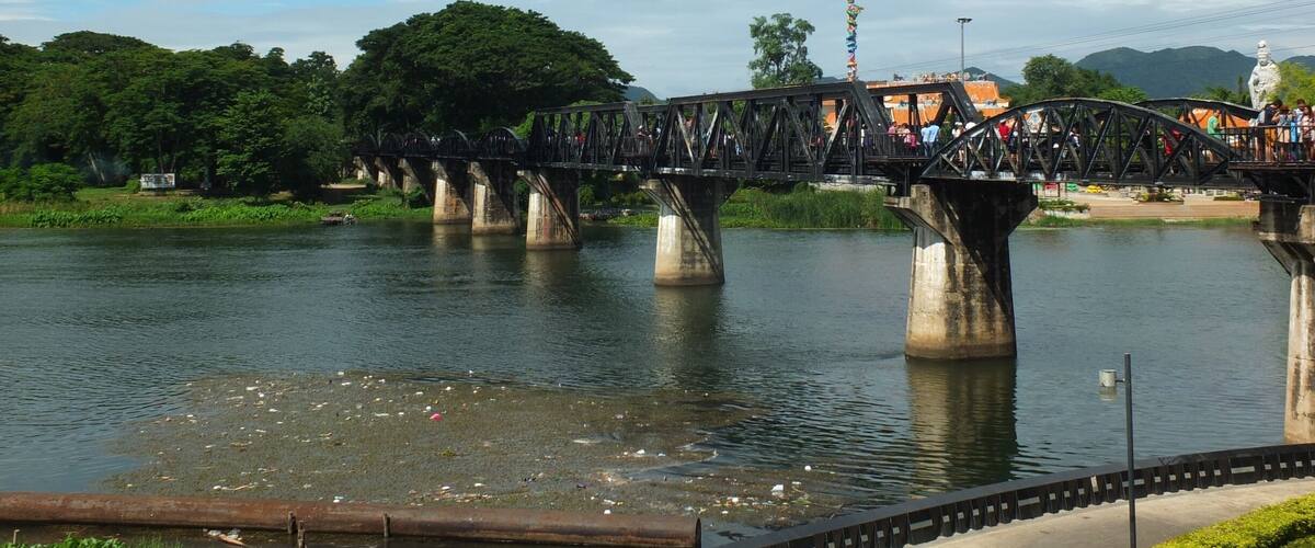 The river Kwae bridge in Kanchanaburi
