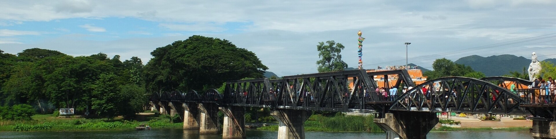 The river Kwae bridge in Kanchanaburi