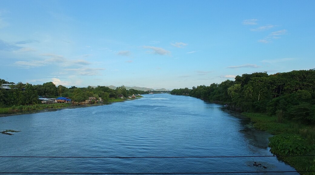 The river as seen when you cross the bridge