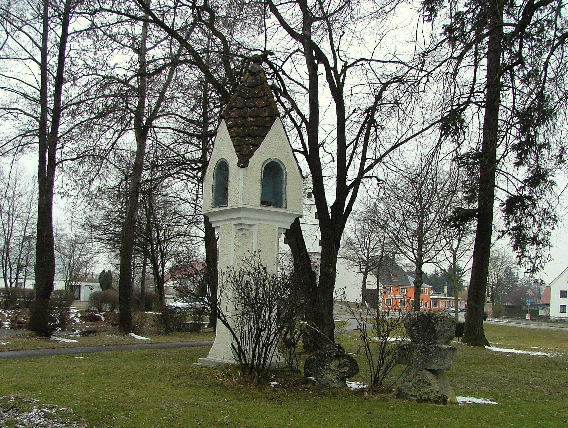 Bildstock mit zwei Sühnekreuzen