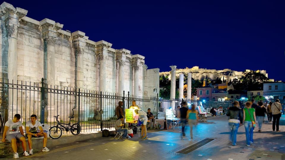 Athens showing heritage elements, a city and street scenes