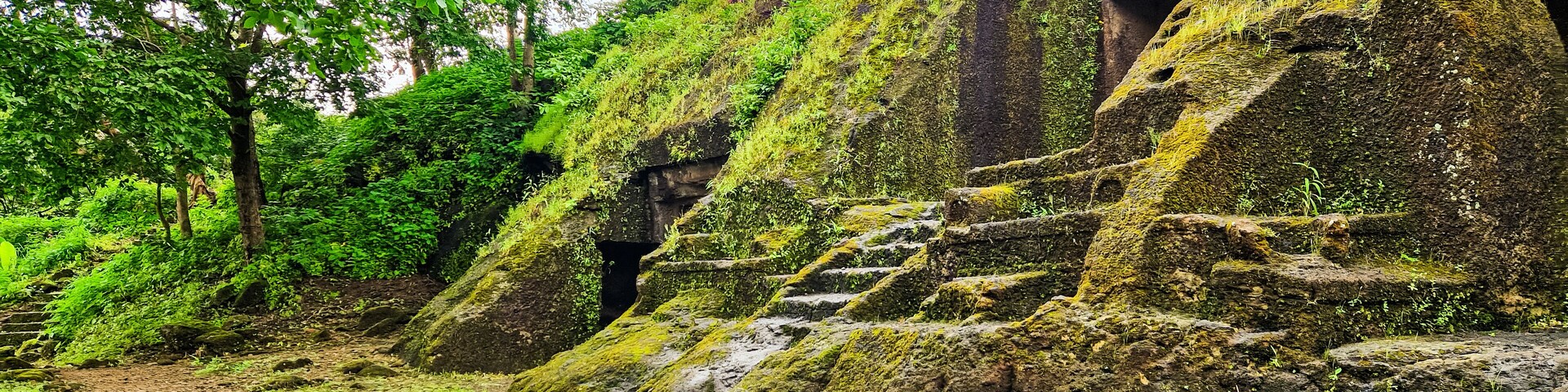 Kanheri Caves in the forests of the Sanjay Gandhi National Park, India