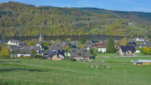 Erholungsort Einruhr am Rurstausee im Eifel Nationalpark,NRW,Deutschland