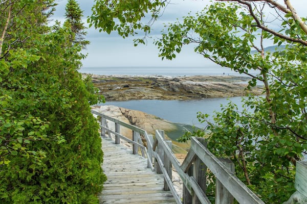 Sentier de la Pointe-de-l\'Islet which includes rocky coastline and general coastal views