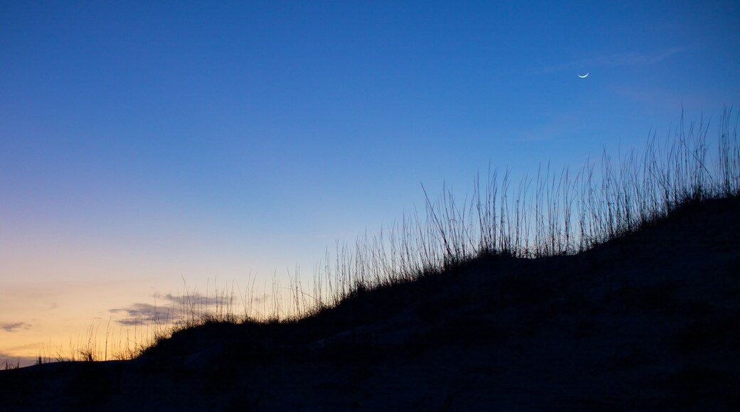 Cape Hatteras National Seashore featuring a sunset