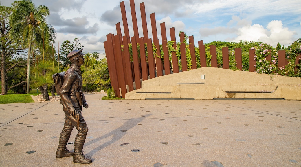 Queens Park featuring a statue or sculpture