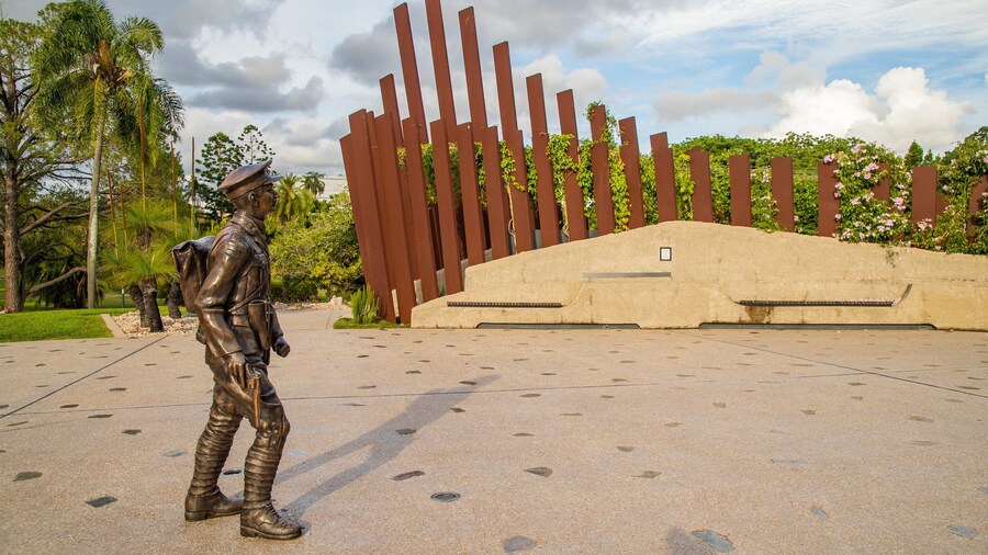 Queens Park featuring a statue or sculpture