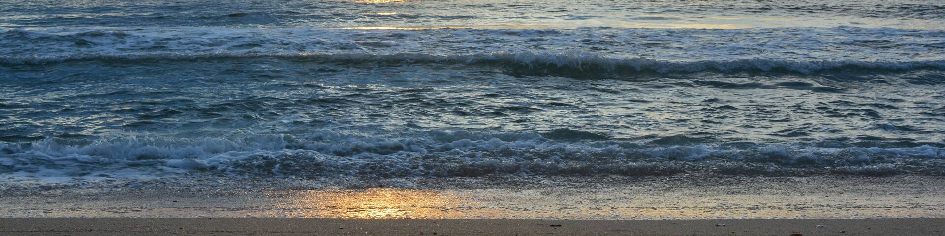 Sunrise over the Atlantic ocean as seen from Rodanthe on the Outer Banks of North Carolina