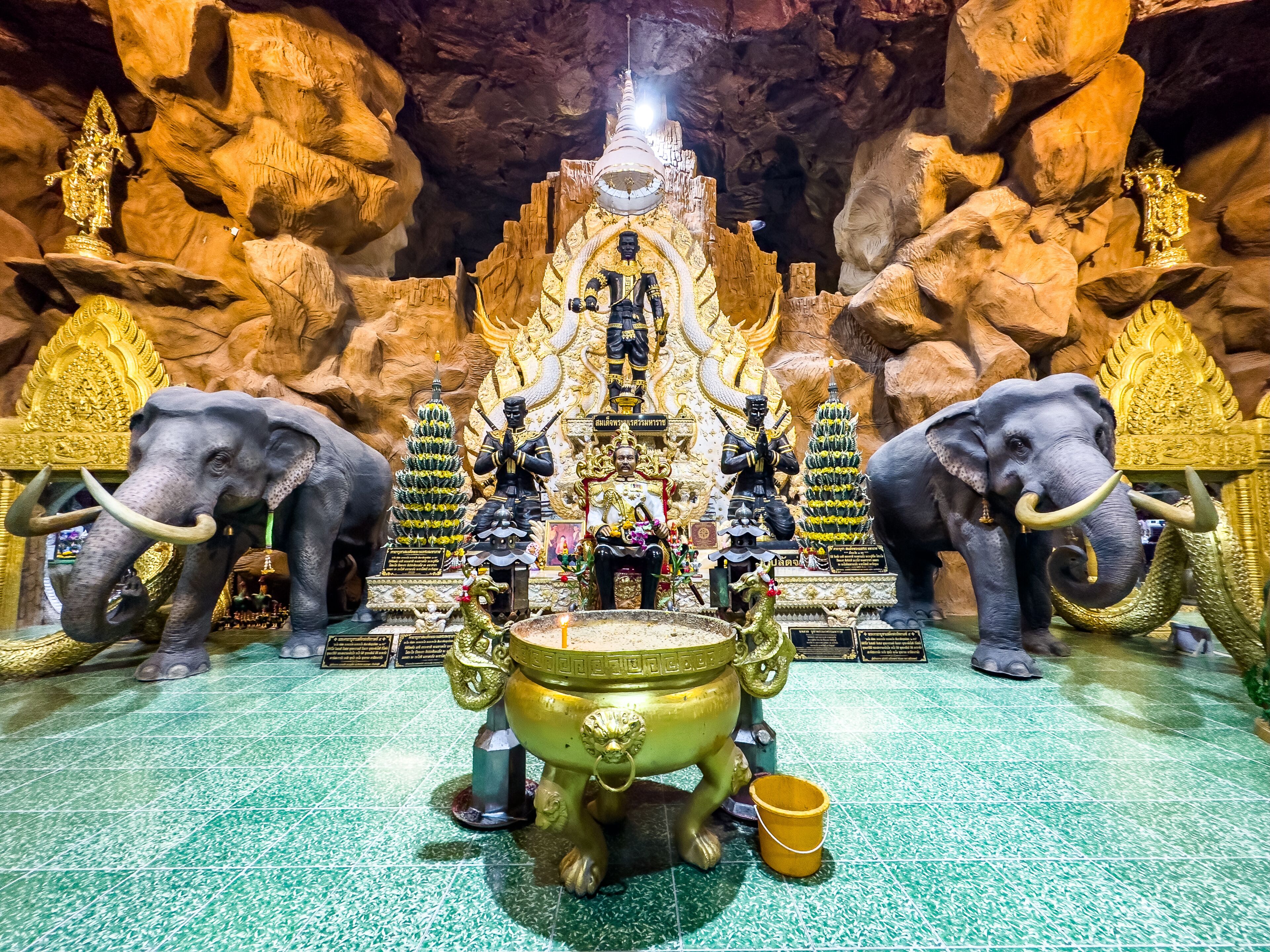 Wat Maneewong or Maniwong temple in Nakhon Nayok, Thailand