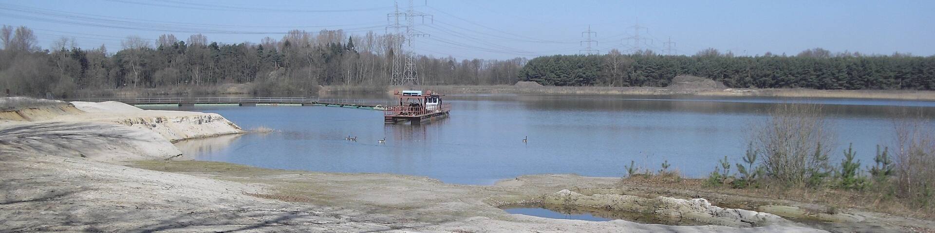 Baggersee im Naturschutzgebiet Apels Teich in Hövelhof-Klausheide