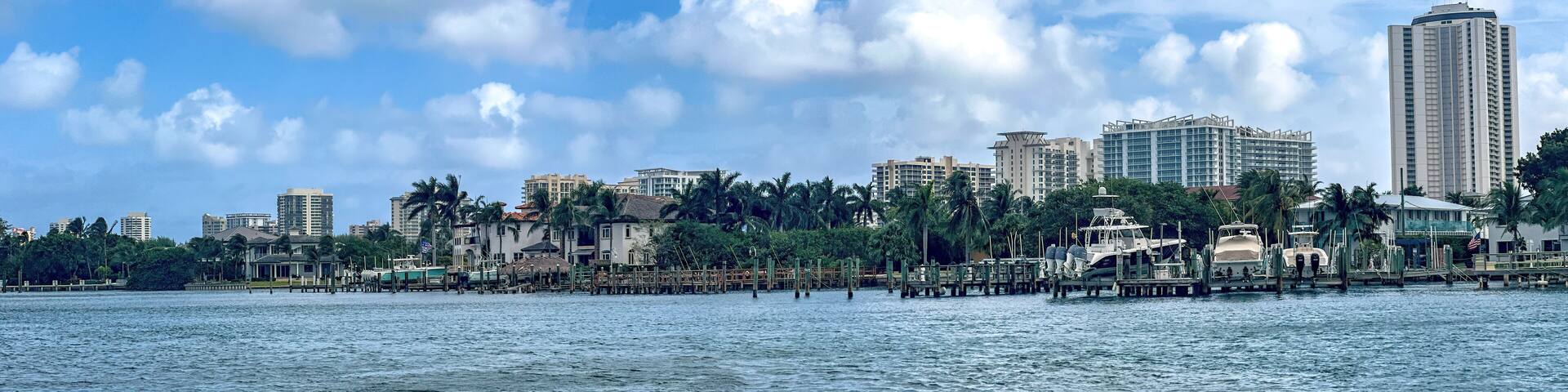 View of Singer Island from Phil Foster Park, Riviera Beach, Florida
