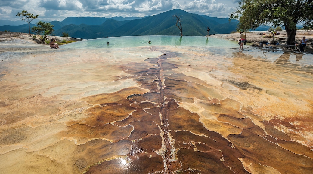 Hierve el Agua, natural rock formations in the Mexican state of Oaxaca; Shutterstock ID 176368028