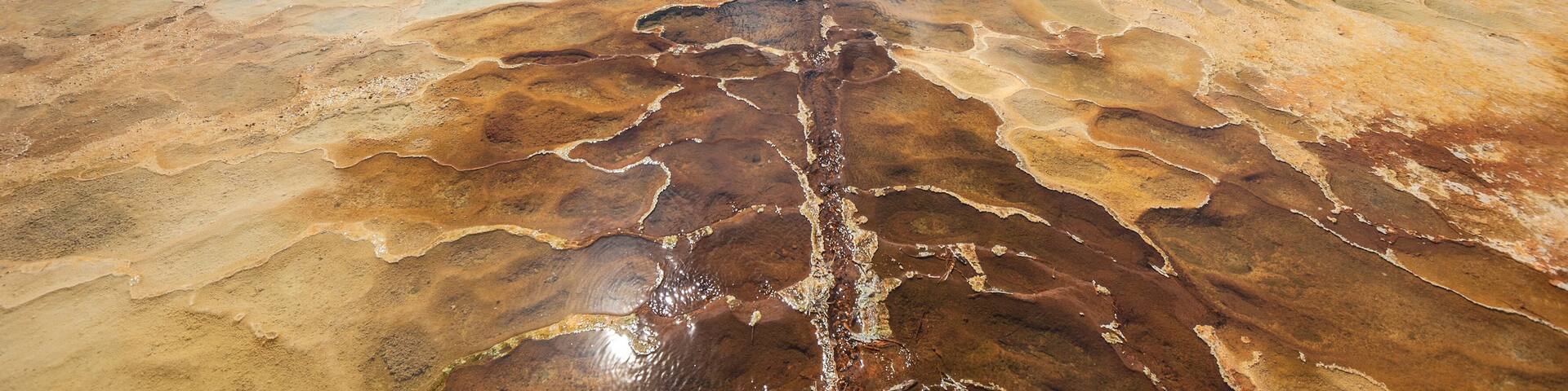 Hierve el Agua, natural rock formations in the Mexican state of Oaxaca; Shutterstock ID 176368028
