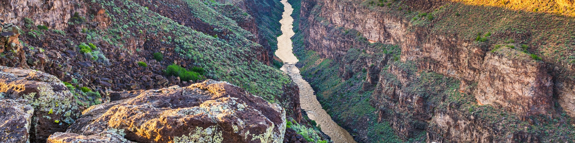 Taos, New Mexico, USA at Rio Grande Gorge Bridge over the Rio Grande
