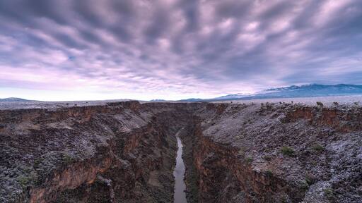 Just outside of Taos, New Mexico sits the Rio Grande Gorge. The bridge stands a staggering 656' above a seemingly small ribbon of water below. Walkways on either side provide incredible views up and down the gorge. #ADVENTURE