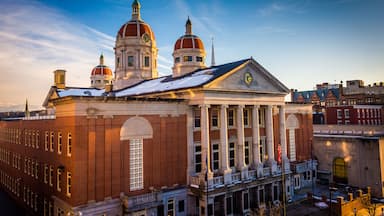 Evening light on the York County Courthouse, in downtown York, Pennsylvania