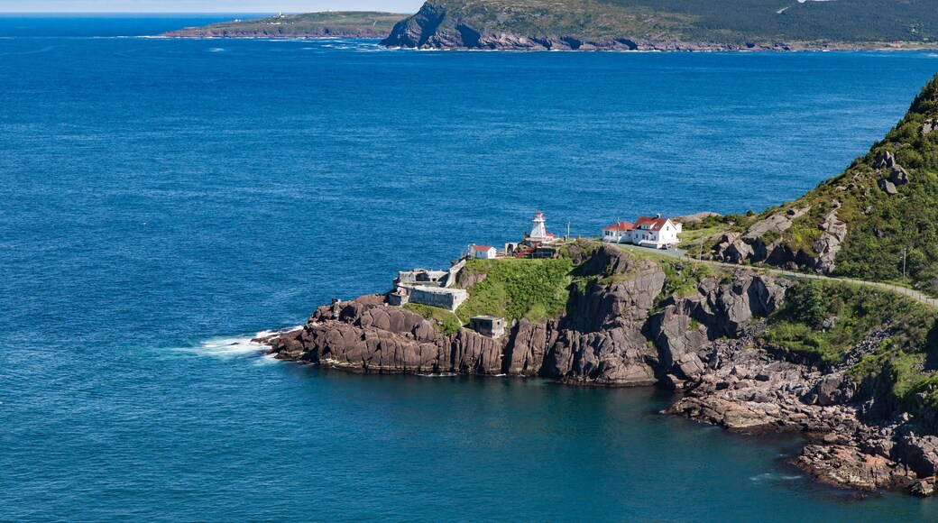 Lighthouse and derelict Fort Amherst outside St. John's Newfound