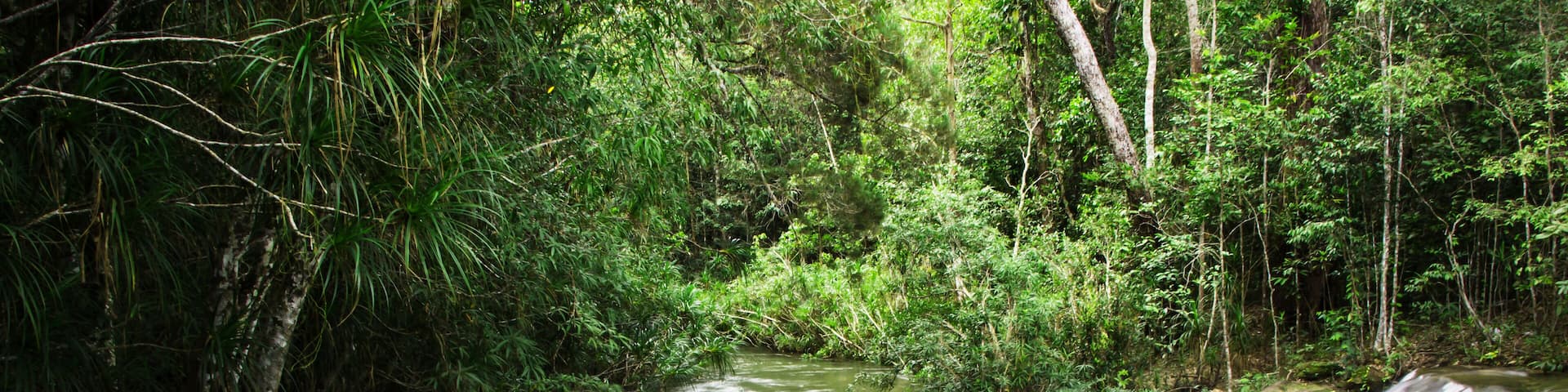 Kaeng Kha Lao waterfall in Na Chaluai District, Ubon Ratchathani Province, Thailand
