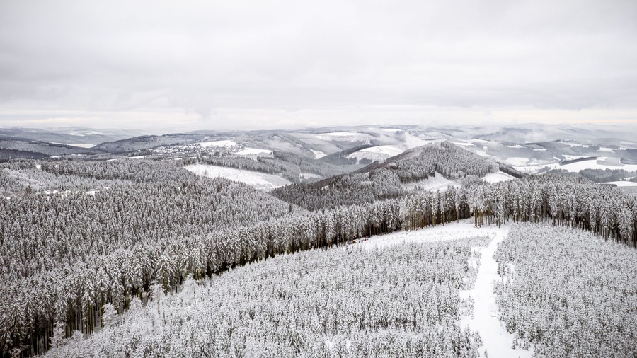 Winterlandschaft in Deutschland