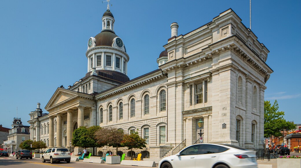 Kingston City Hall showing heritage architecture and an administrative buidling