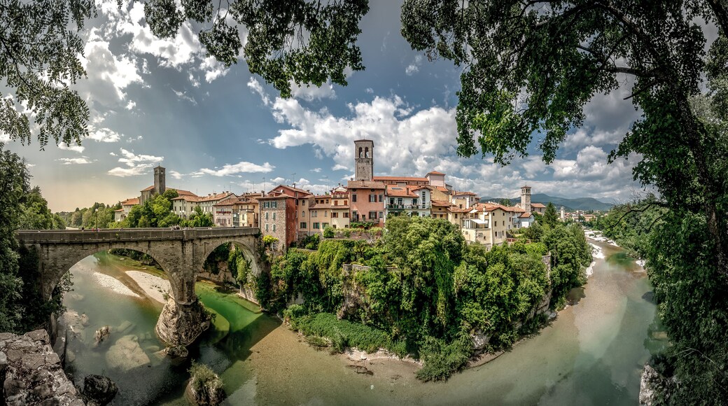 Cividale del Friuli in northern Italy is an old town with a medieval center. It was once the capital of the kingdom of the Lombards. Cividale is situated on the river Natisone.