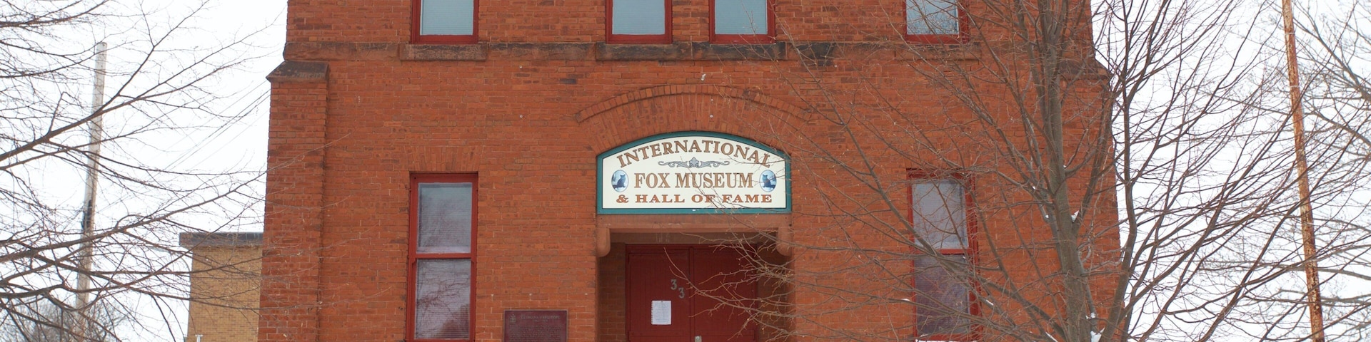 International Fox Museum and Hall of Fame which includes snow