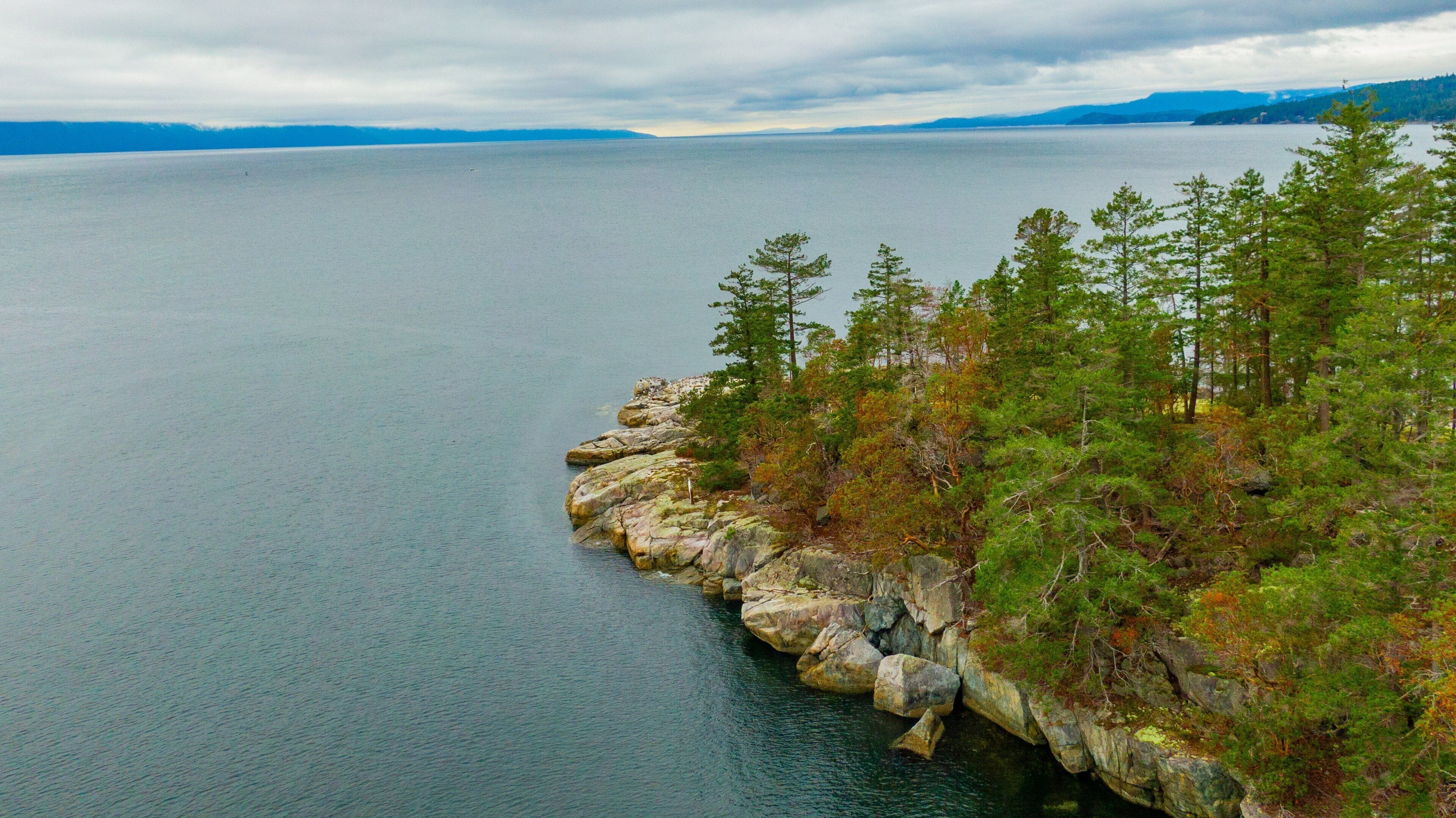Smuggler Cove Marine Provincial Park which includes a lake or waterhole