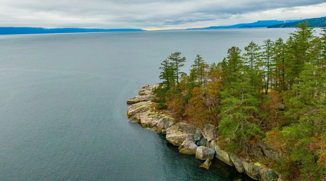 Smuggler Cove Marine Provincial Park which includes a lake or waterhole