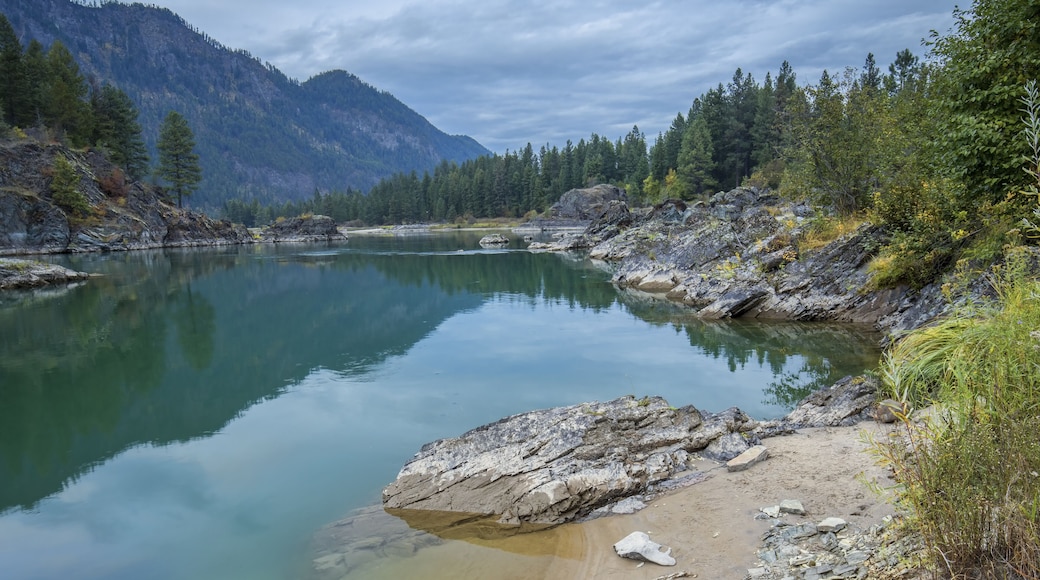 Serene section of the Clark Fork River in Montana.