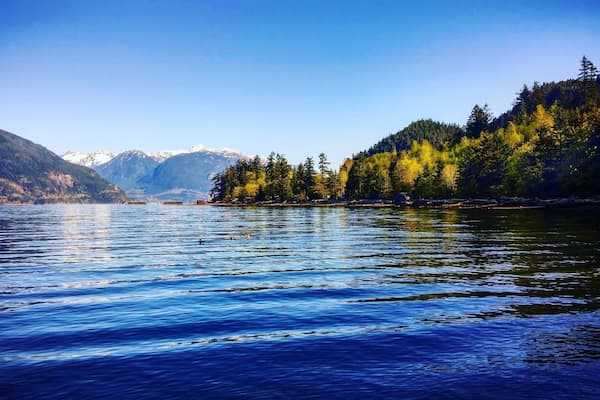Porteau Cove is a campground located between Vancouver and Squamish. The park itself is quite small and is okay if your looking for cheep accommodations close to Vancity. The park is adjacent to 99 Hwy and CN Rail so it is not a place to go to if your looking for quiet and solitude. Although the park is quite pretty there isn't a whole lot to do in the park itself, but there are several neighbouring hotsporlts close by such as the Sea to Sky Gondola in Squamish, the Mine Museum and more. #blue