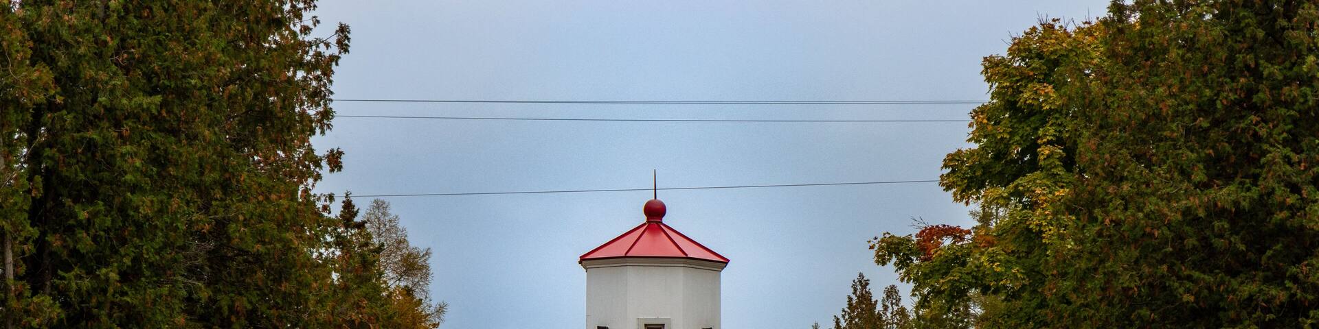 Building at the Ridges Sanctuary nature preserve in Baileys Harbor, Wisconsin