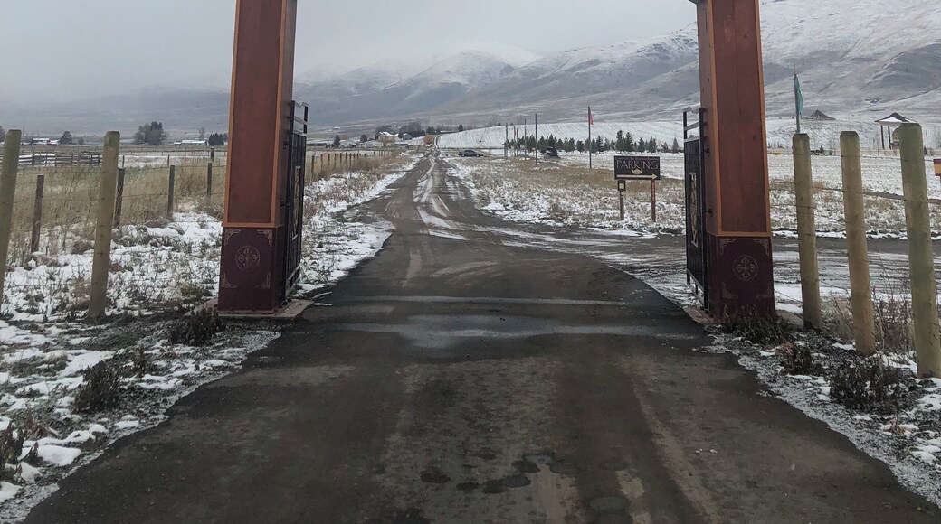 Blustery day when we visited.