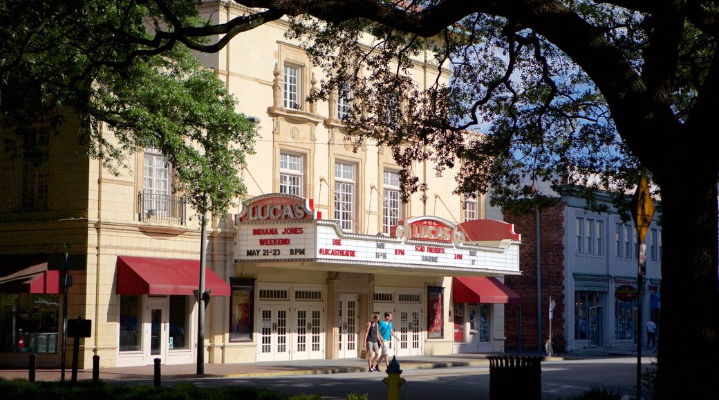Reynolds Square showing theater scenes