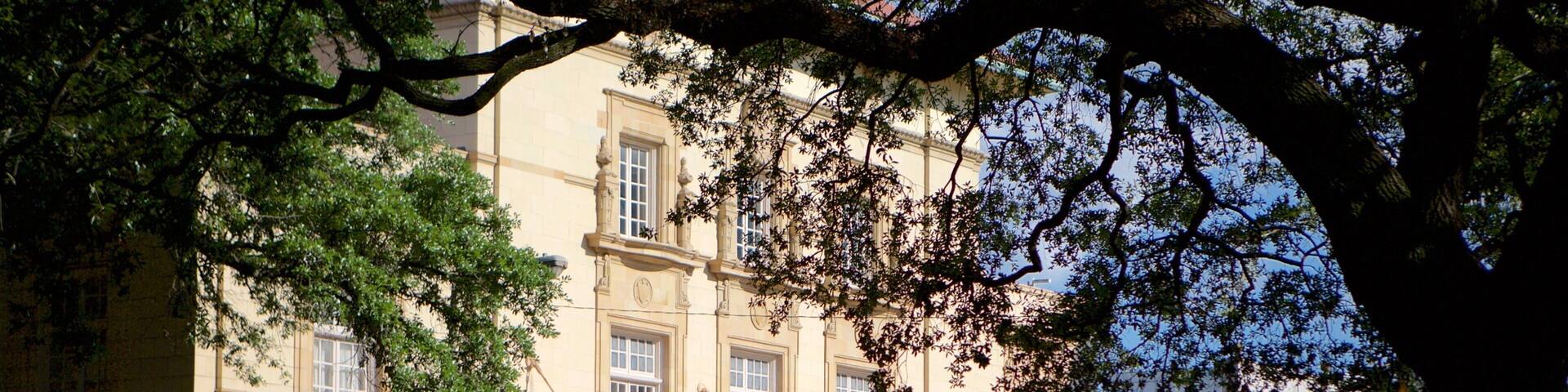 Reynolds Square showing theater scenes