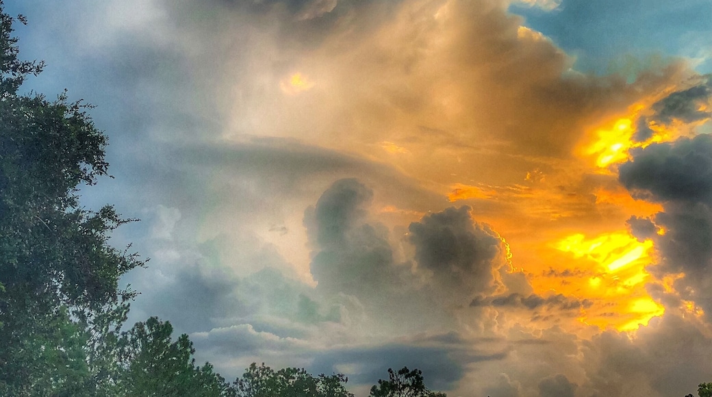 No matter where you go in Florida there are always spectacular sunsets in the summertime. This was taken during an afternoon storm rolling in. The beautiful sunset mixed with the lightning and thunder made for a spectacular evening just watching nature at her best! #sunset # Florida #outdoors #nature